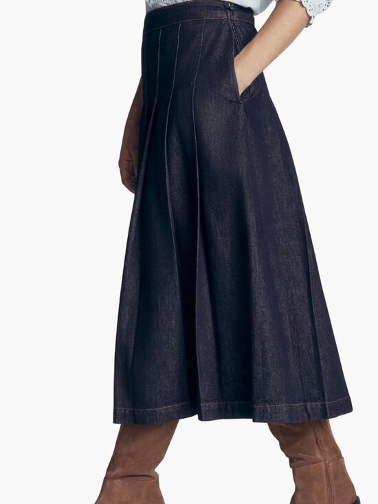 Boden Dresses & Skirts - Boden Aya Denim Midi Skirt, Indigo, Size 12, NWT